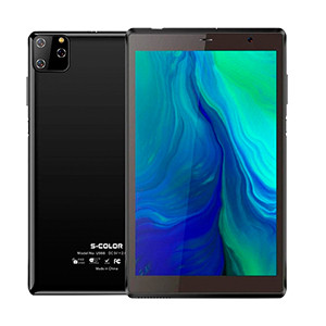 S-COLOR 8 Inch Tablet, IPS FHD Smart Display, 5G Network, 128 GB ROM 6 GB RAM, Face Unlock, 3800 mAh Battery, Android 8.1 U988