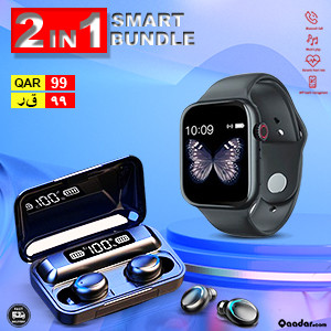 2in1 Travel Smart Bundle. F9 Digital Bluetooth Earphone. Z33 Heart Beat Smart Watch. F9Z33