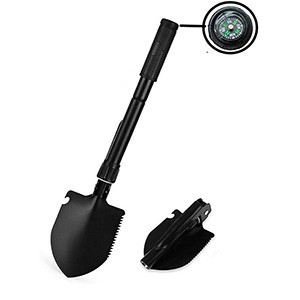 2 Pcs Multi-functional Military Folding Shovel