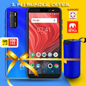 2 In Bundle Offer, Mi Q8 Plus Mobile, 8 GB Rom, 2GB Ram, Dual Sim, 5.5 Inch Display, 2800 mAh Battery, Free Portable Bluetooth Speaker Q8PLUSSP