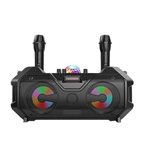 ZQS4240 Good Sound Audio System, Active Portable Outdoor Music Play, TWS Wireless Speaker With LED Light, Dual Microphones - ZQS4240