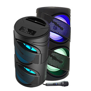 Wireless Speaker Fantastic Quality  GTS-1309 6.5 Inch Twin Loudspeakers High Quality Portable Wireless Speaker with Wired Microphone- GTS1309