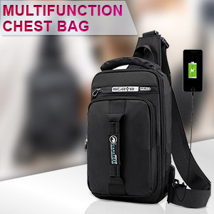 Multifunction Chest Backpack Shoulder Bag. MULTIF