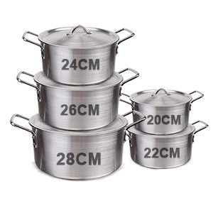 10 Pcs Aluminium Cookware Set - ALP10